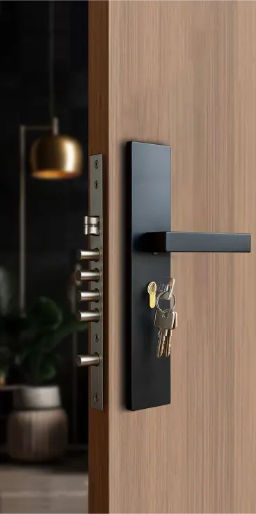 Reinforced Front Door with Steel Core