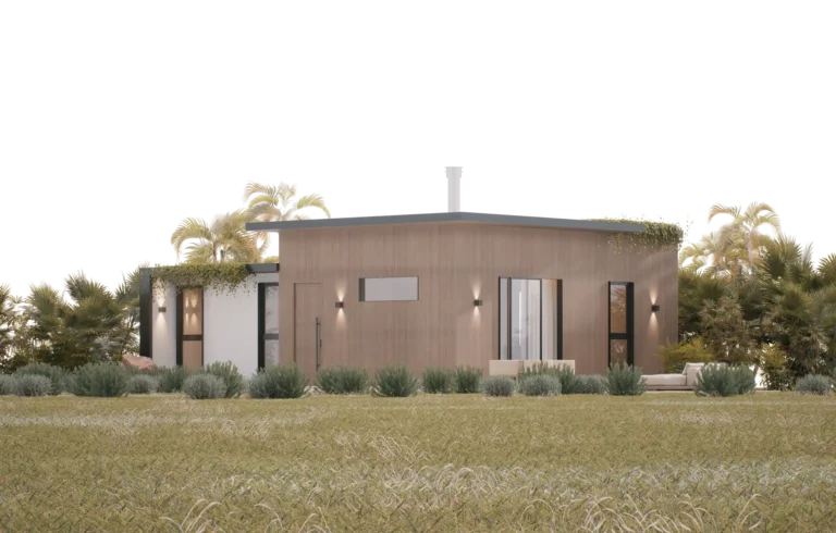 Contemporary villa with modern architectural design by Atelier Roy Chaaya, surrounded by lush greenery.